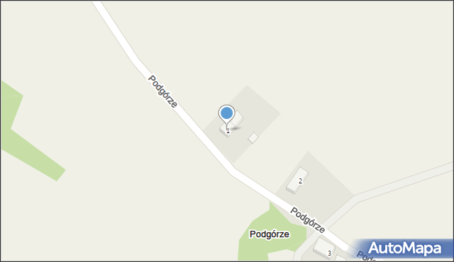 Podgórze, Podgórze, 1, mapa Podgórze