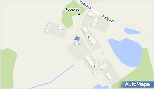 Podgórze, Podgórze, 10, mapa Podgórze