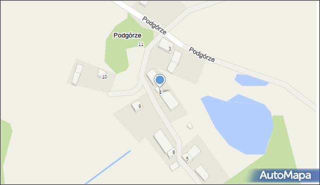 Podgórze, Podgórze, 4, mapa Podgórze