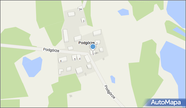 Podgórze, Podgórze, 1, mapa Podgórze