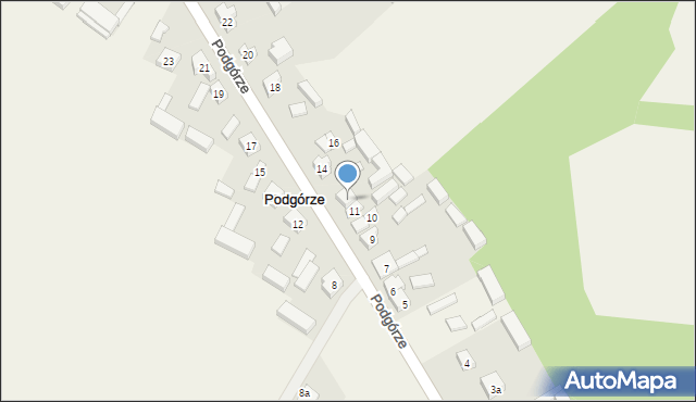 Podgórze, Podgórze, 13, mapa Podgórze