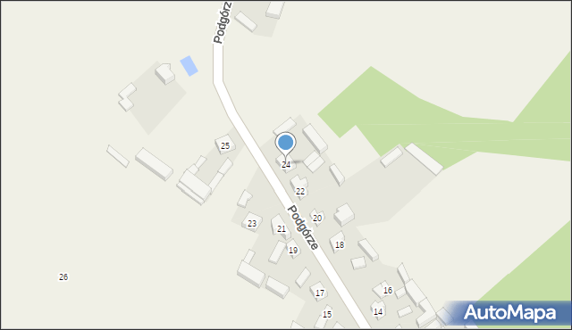 Podgórze, Podgórze, 24, mapa Podgórze