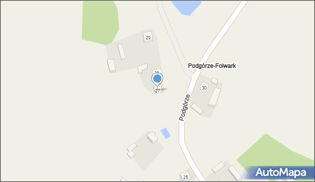 Podgórze, Podgórze, 27, mapa Podgórze