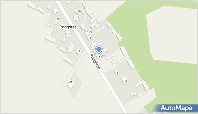 Podgórze, Podgórze, 5, mapa Podgórze