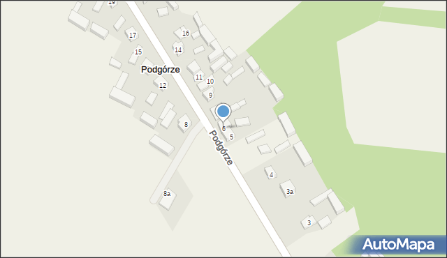 Podgórze, Podgórze, 6, mapa Podgórze