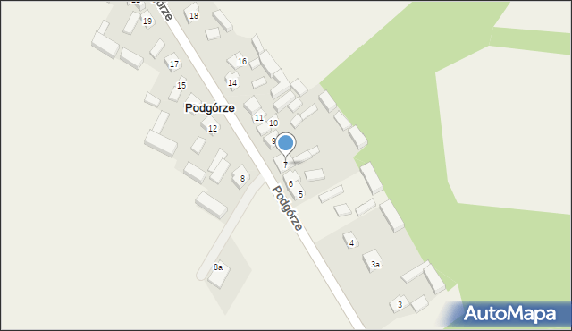 Podgórze, Podgórze, 7, mapa Podgórze