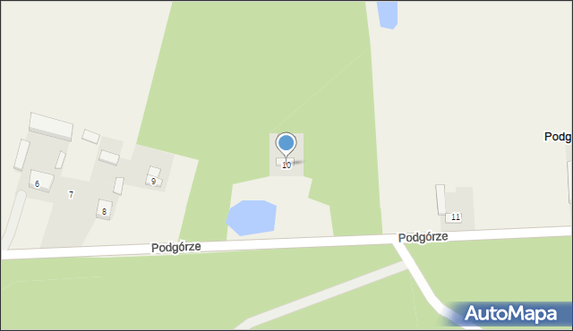 Podgórze, Podgórze, 10, mapa Podgórze