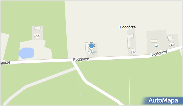 Podgórze, Podgórze, 11, mapa Podgórze