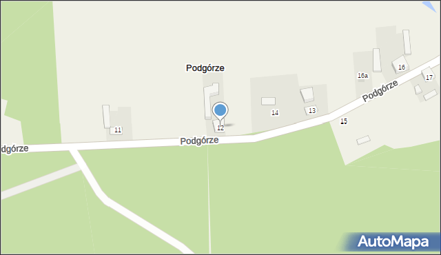 Podgórze, Podgórze, 12, mapa Podgórze