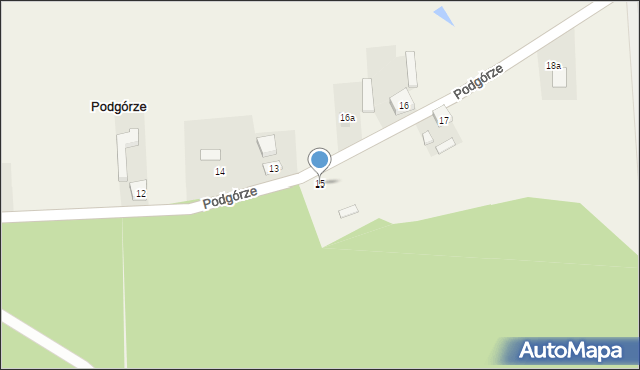 Podgórze, Podgórze, 15, mapa Podgórze