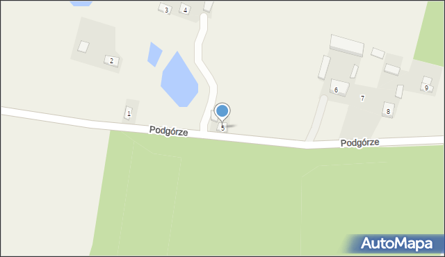 Podgórze, Podgórze, 5, mapa Podgórze