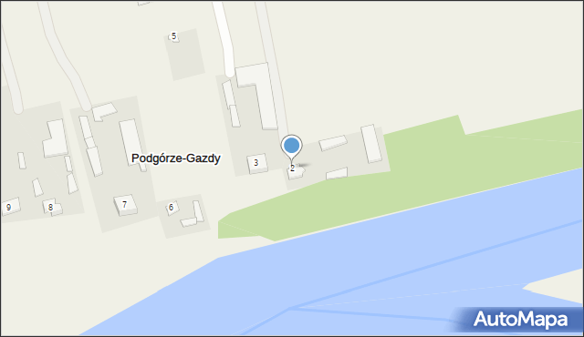 Podgórze-Gazdy, Podgórze-Gazdy, 2, mapa Podgórze-Gazdy