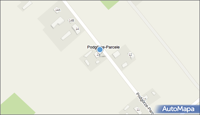 Podgórze-Parcele, Podgórze-Parcele, 13a, mapa Podgórze-Parcele