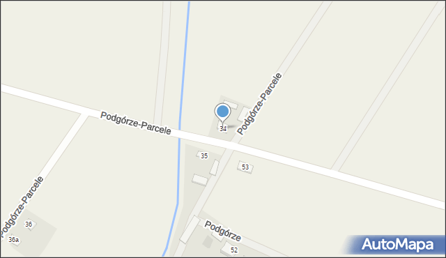 Podgórze-Parcele, Podgórze-Parcele, 34, mapa Podgórze-Parcele