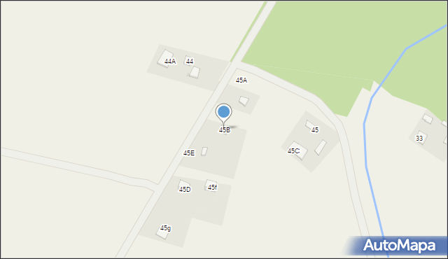 Podgórze-Parcele, Podgórze-Parcele, 45B, mapa Podgórze-Parcele