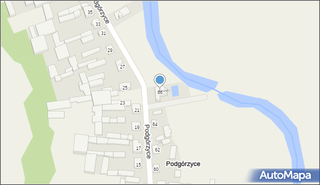 Podgórzyce, Podgórzyce, 66, mapa Podgórzyce