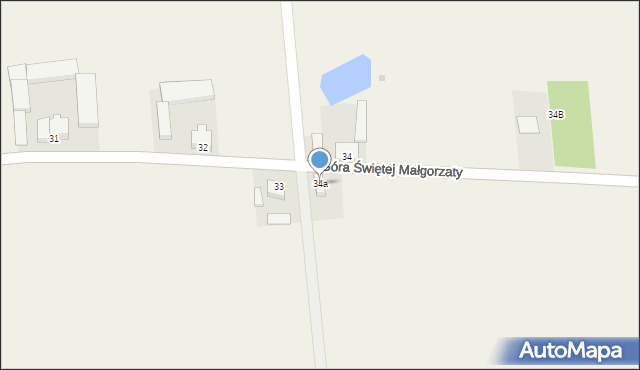 Podgórzyce, Podgórzyce, 34a, mapa Podgórzyce