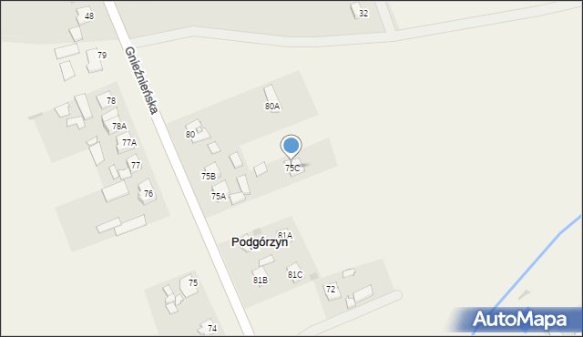 Podgórzyn, Podgórzyn, 75C, mapa Podgórzyn