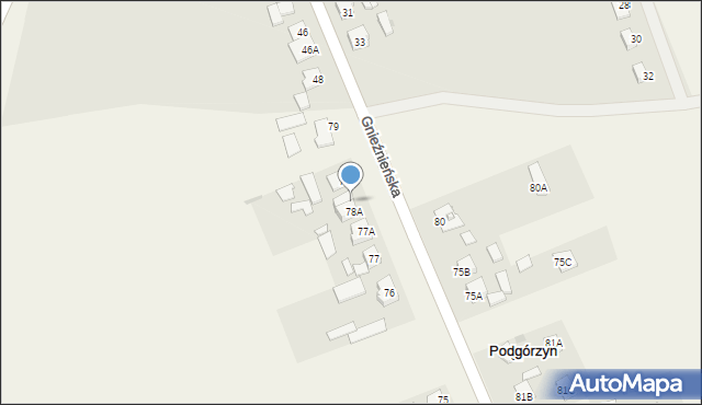 Podgórzyn, Podgórzyn, 78B, mapa Podgórzyn