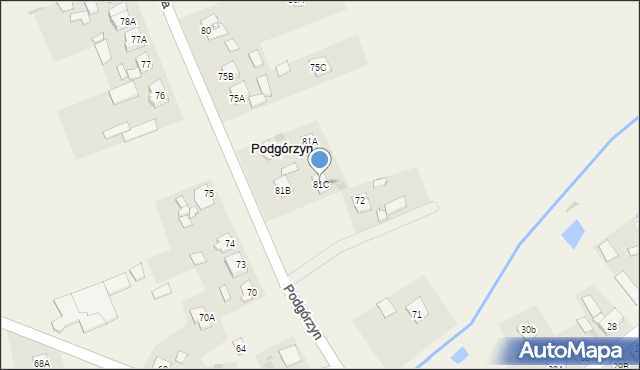 Podgórzyn, Podgórzyn, 81C, mapa Podgórzyn