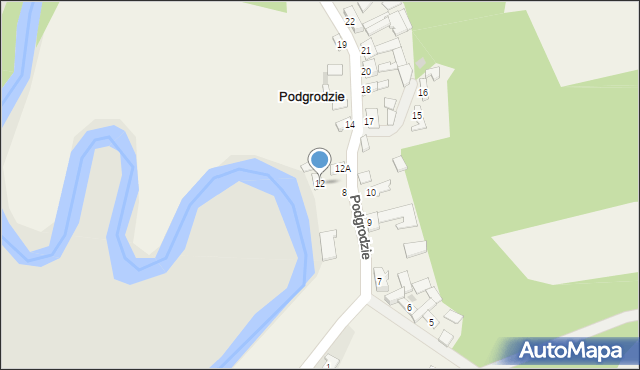 Podgrodzie, Podgrodzie, 12, mapa Podgrodzie