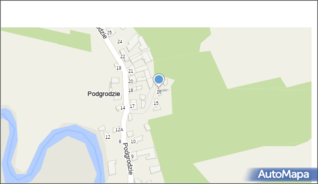 Podgrodzie, Podgrodzie, 16, mapa Podgrodzie