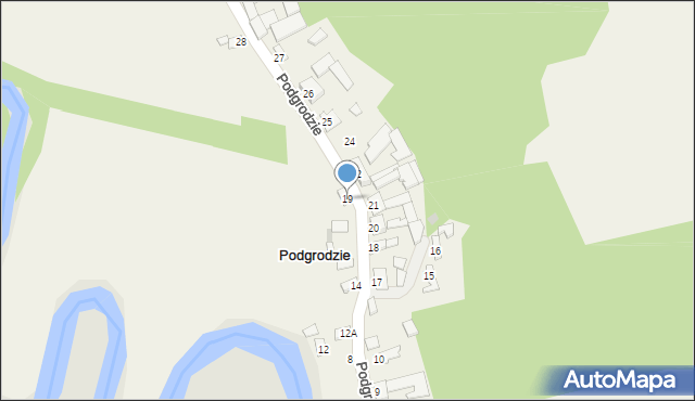 Podgrodzie, Podgrodzie, 19, mapa Podgrodzie