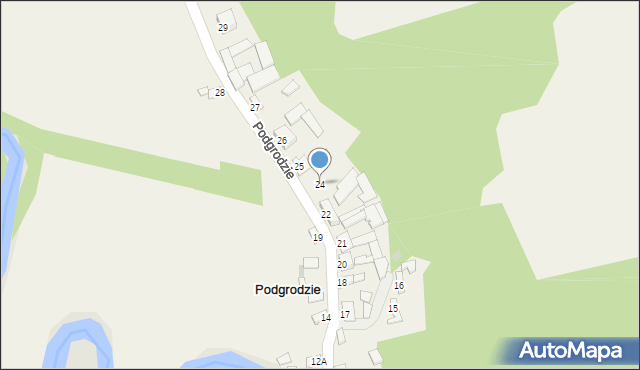 Podgrodzie, Podgrodzie, 24, mapa Podgrodzie