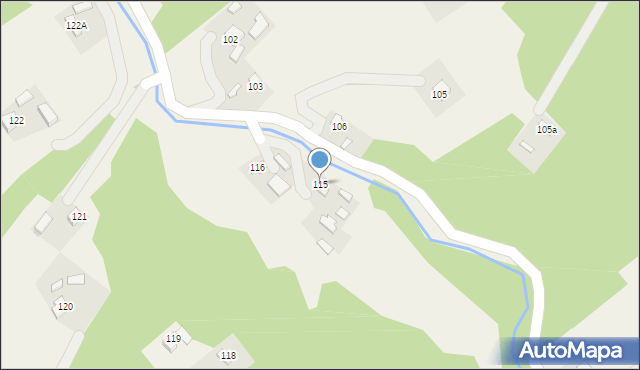 Podgrodzie, Podgrodzie, 115, mapa Podgrodzie