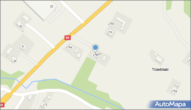 Podgrodzie, Podgrodzie, 176c, mapa Podgrodzie