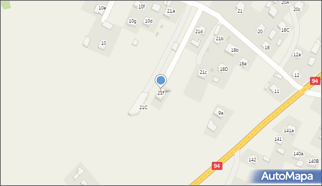 Podgrodzie, Podgrodzie, 21f, mapa Podgrodzie