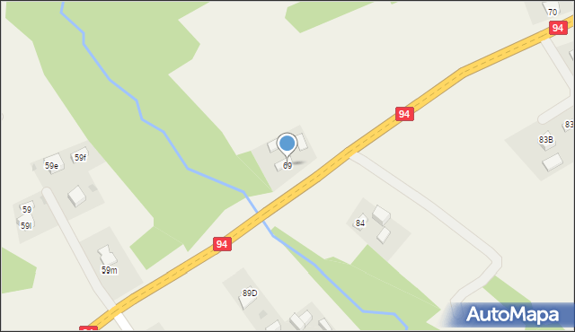 Podgrodzie, Podgrodzie, 69, mapa Podgrodzie