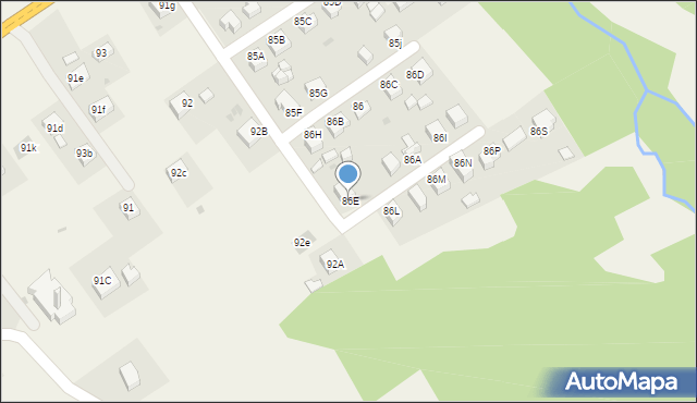 Podgrodzie, Podgrodzie, 86E, mapa Podgrodzie