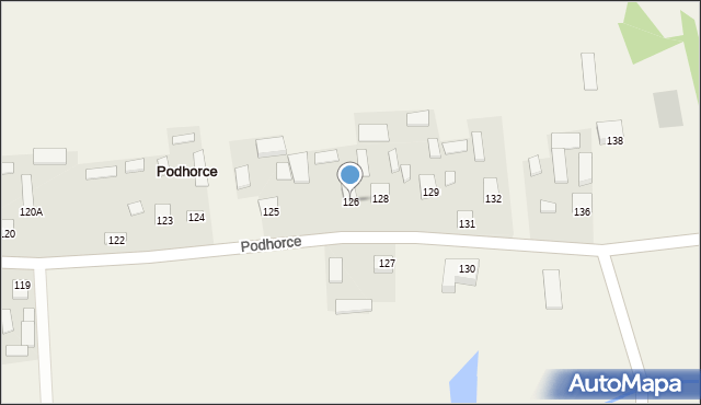 Podhorce, Podhorce, 126, mapa Podhorce