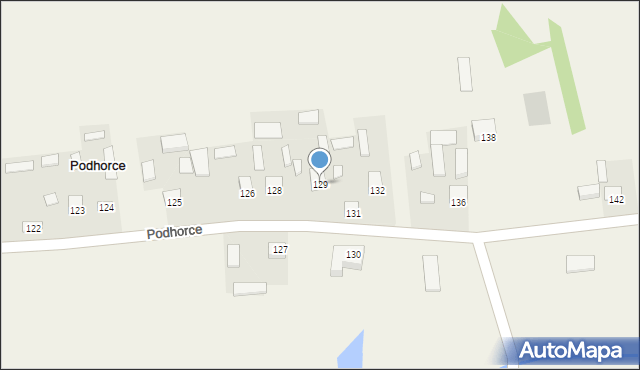 Podhorce, Podhorce, 129, mapa Podhorce