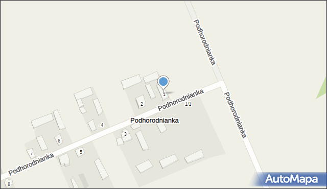 Podhorodnianka, Podhorodnianka, 1, mapa Podhorodnianka