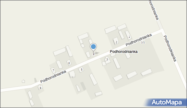 Podhorodnianka, Podhorodnianka, 4, mapa Podhorodnianka