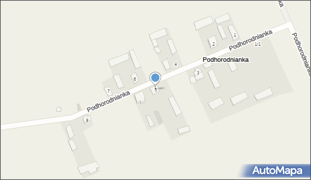 Podhorodnianka, Podhorodnianka, 5, mapa Podhorodnianka