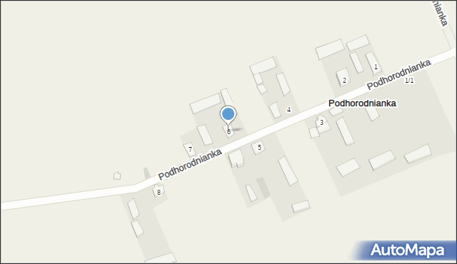 Podhorodnianka, Podhorodnianka, 6, mapa Podhorodnianka