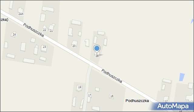 Podhuszczka, Podhuszczka, 18, mapa Podhuszczka