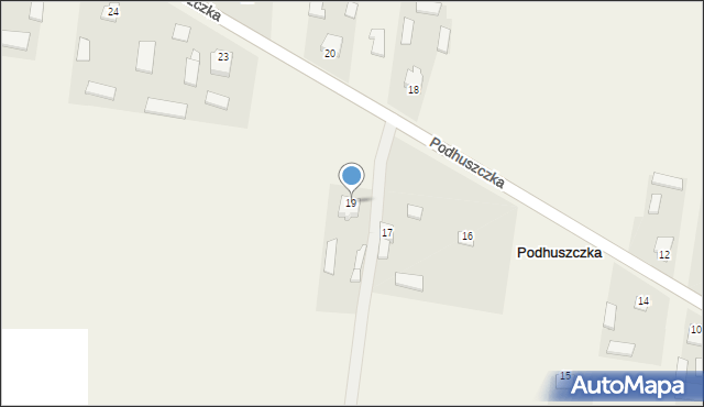 Podhuszczka, Podhuszczka, 19, mapa Podhuszczka