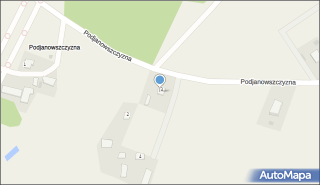 Podjanowszczyzna, Podjanowszczyzna, 1, mapa Podjanowszczyzna
