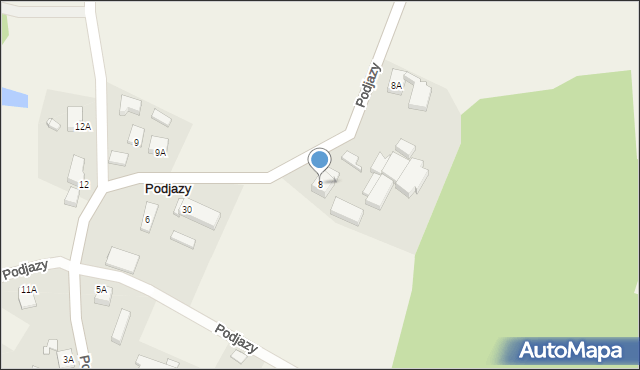 Podjazy, Podjazy, 8, mapa Podjazy