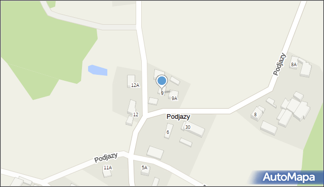 Podjazy, Podjazy, 9, mapa Podjazy