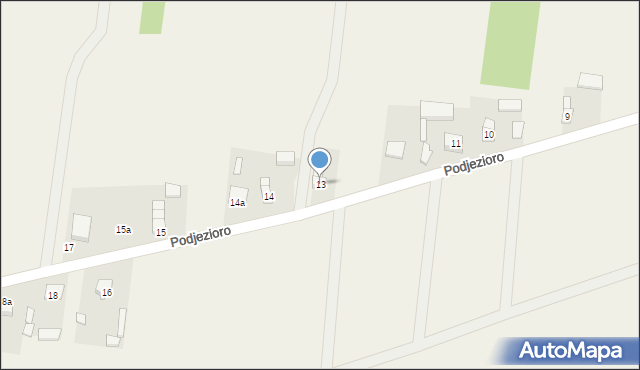 Podjezioro, Podjezioro, 13, mapa Podjezioro