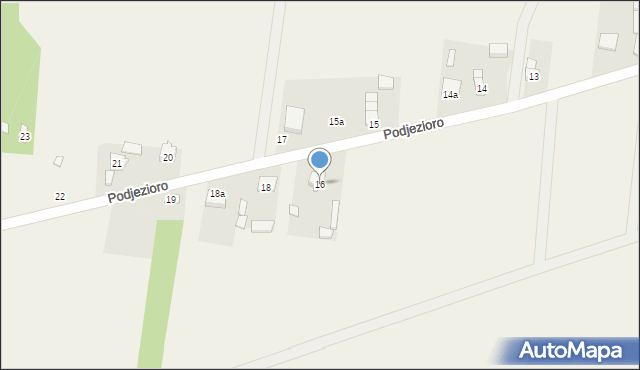 Podjezioro, Podjezioro, 16, mapa Podjezioro