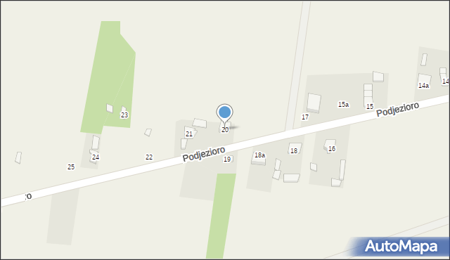 Podjezioro, Podjezioro, 20, mapa Podjezioro