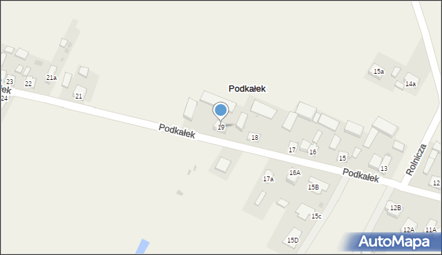 Podkałek, Podkałek, 19, mapa Podkałek