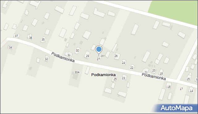 Podkamionka, Podkamionka, 28, mapa Podkamionka