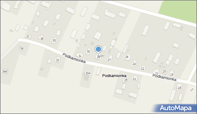 Podkamionka, Podkamionka, 29, mapa Podkamionka